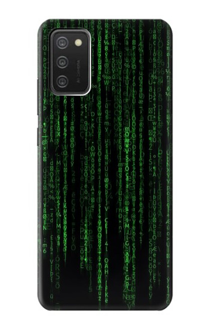 S3668 Binary Code Funda Carcasa Case para Samsung Galaxy A03S