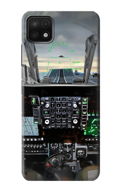 S2435 Fighter Jet Aircraft Cockpit Funda Carcasa Case para Samsung Galaxy A22 5G