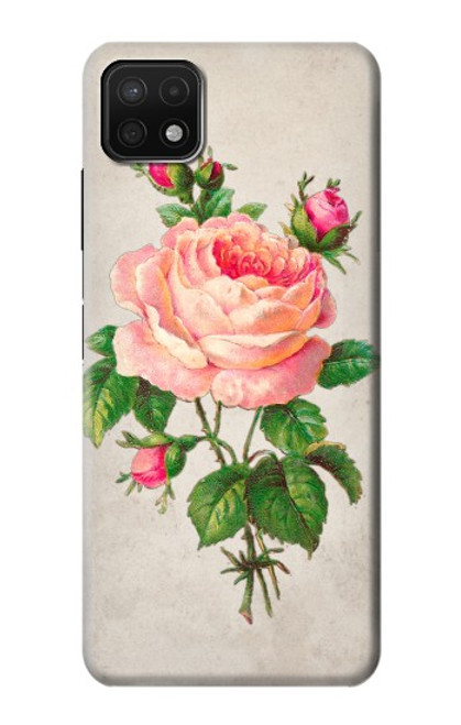 S3079 Vintage Pink Rose Funda Carcasa Case para Samsung Galaxy A22 5G