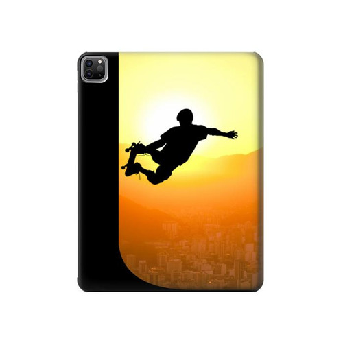 S2676 Extreme Skateboard Sunset Funda Carcasa Case para iPad Pro 12.9 (2022, 2021, 2020, 2018), Air 13 (2024)