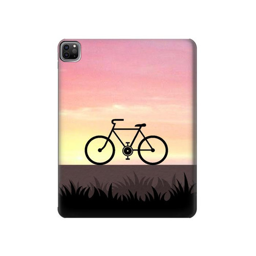 S3252 Bicycle Sunset Funda Carcasa Case para iPad Pro 12.9 (2022, 2021, 2020, 2018), Air 13 (2024)