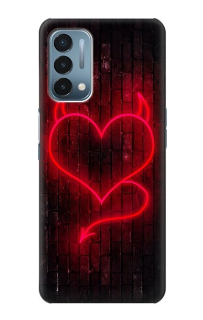 S3682 Devil Heart Funda Carcasa Case para OnePlus Nord N200 5G