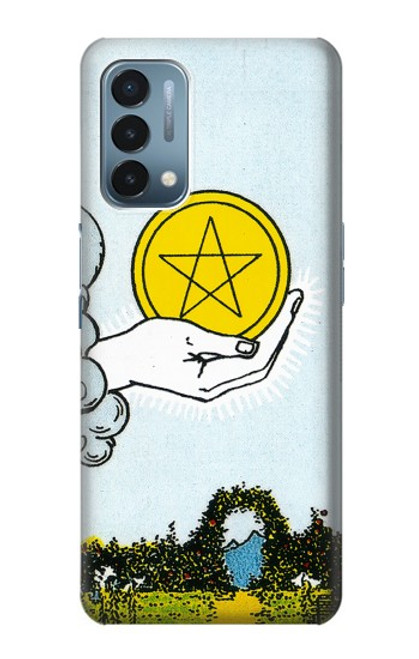 S3722 Tarot Card Ace of Pentacles Coins Funda Carcasa Case para OnePlus Nord N200 5G