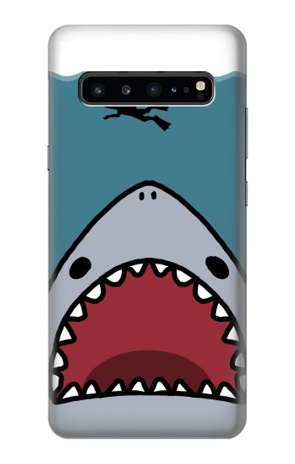 S3825 Cartoon Shark Sea Diving Funda Carcasa Case para Samsung Galaxy S10 5G