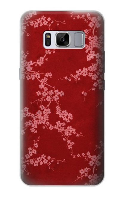 S3817 Red Floral Cherry blossom Pattern Funda Carcasa Case para Samsung Galaxy S8