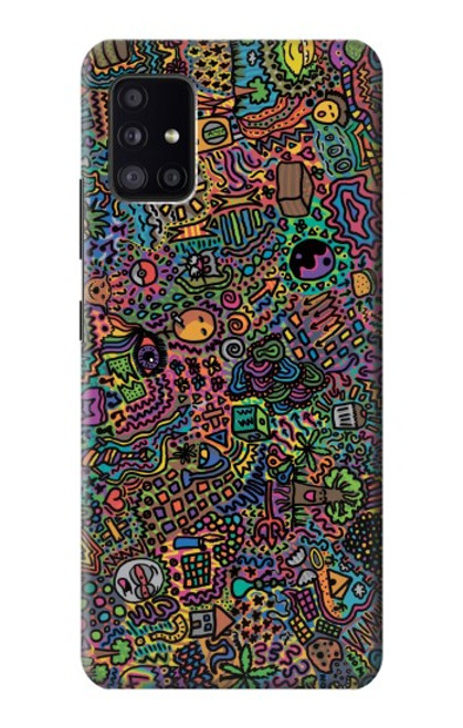 S3815 Psychedelic Art Funda Carcasa Case para Samsung Galaxy A41