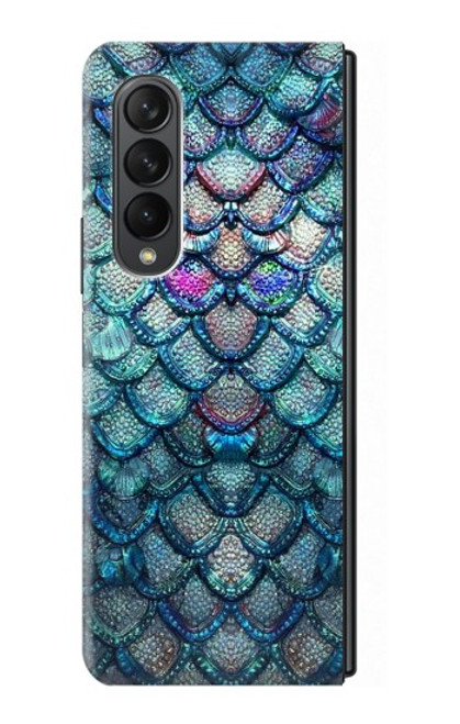 S3809 Mermaid Fish Scale Funda Carcasa Case para Samsung Galaxy Z Fold 3 5G