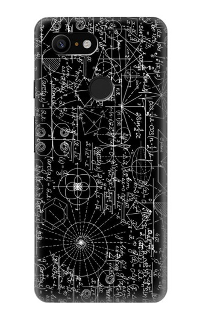 S3808 Mathematics Blackboard Funda Carcasa Case para Google Pixel 3