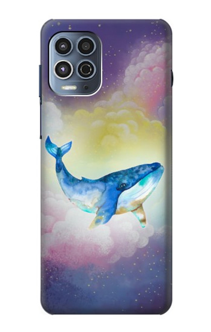 S3802 Dream Whale Pastel Fantasy Funda Carcasa Case para Motorola Moto G100