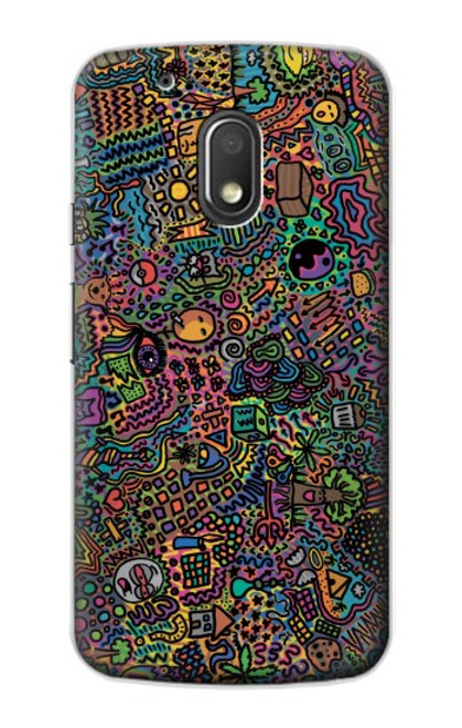 S3815 Psychedelic Art Funda Carcasa Case para Motorola Moto G4 Play