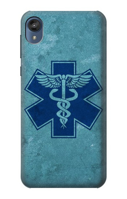 S3824 Caduceus Medical Symbol Funda Carcasa Case para Motorola Moto E6, Moto E (6th Gen)