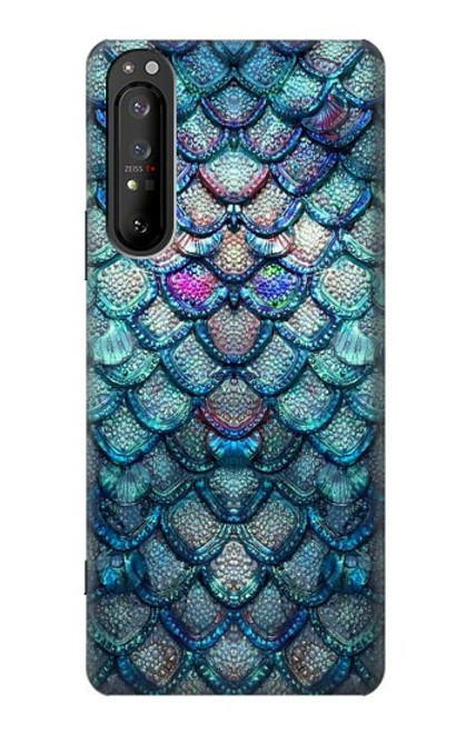 S3809 Mermaid Fish Scale Funda Carcasa Case para Sony Xperia 1 II