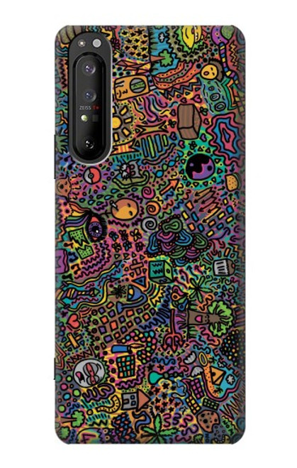 S3815 Psychedelic Art Funda Carcasa Case para Sony Xperia 1 II