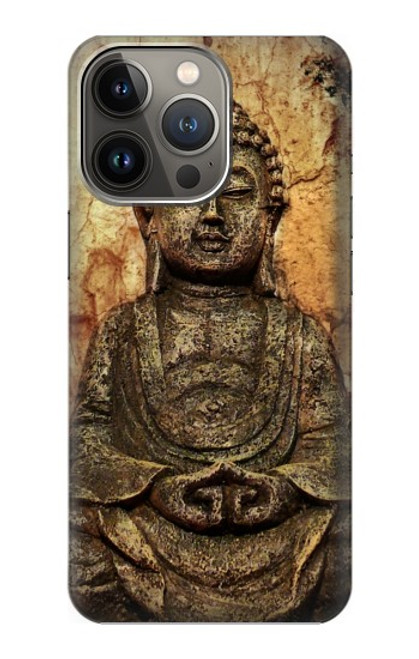 S0344 Buddha Rock Carving Funda Carcasa Case para iPhone 13 Pro