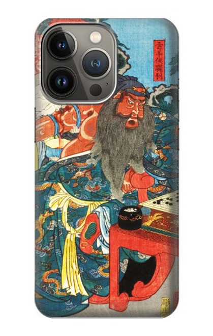 S1826 Utagawa Kuniyoshi Guan Yu Funda Carcasa Case para iPhone 13 Pro