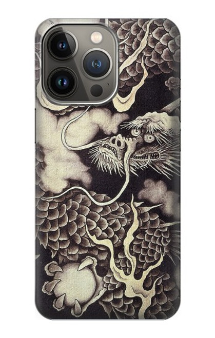 S2719 Japan Painting Dragon Funda Carcasa Case para iPhone 13 Pro