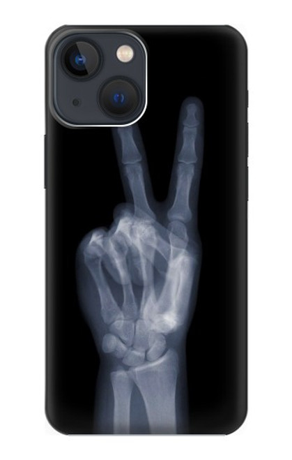 S3101 X-ray Peace Sign Fingers Funda Carcasa Case para iPhone 13 mini