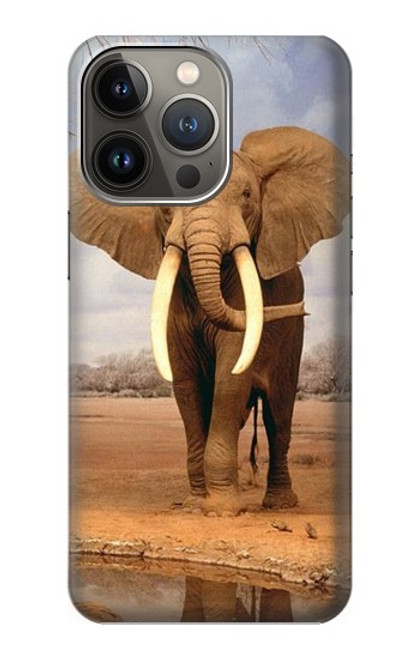 S0310 African Elephant Funda Carcasa Case para iPhone 13 Pro Max