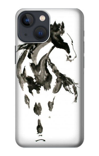 S1031 Horse Paintbrush Funda Carcasa Case para iPhone 13