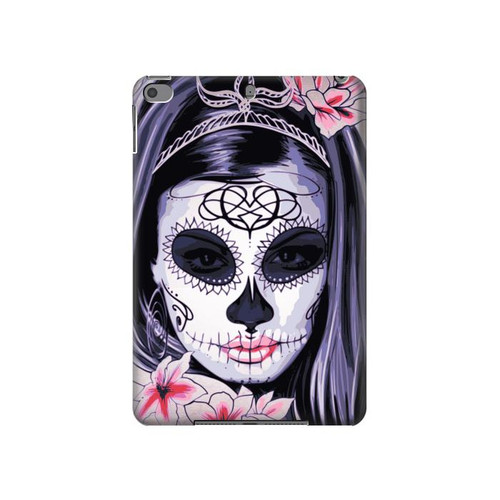 S3821 Sugar Skull Steam Punk Girl Gothic Funda Carcasa Case para iPad mini 4, iPad mini 5, iPad mini 5 (2019)