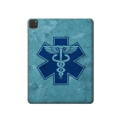 S3824 Caduceus Medical Symbol Funda Carcasa Case para iPad Pro 11 (2021,2020,2018, 3rd, 2nd, 1st)