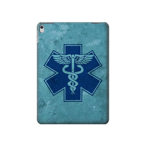 S3824 Caduceus Medical Symbol Funda Carcasa Case para iPad Air 2, iPad 9.7 (2017,2018), iPad 6, iPad 5