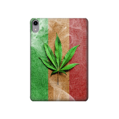 S2109 Marijuana Rasta Flag Funda Carcasa Case para iPad mini 6, iPad mini (2021)