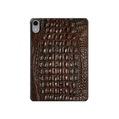 S2850 Brown Skin Alligator Graphic Printed Funda Carcasa Case para iPad mini 6, iPad mini (2021)