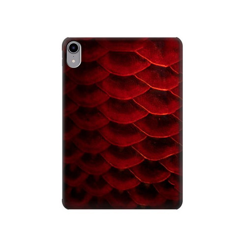 S2879 Red Arowana Fish Scale Funda Carcasa Case para iPad mini 6, iPad mini (2021)