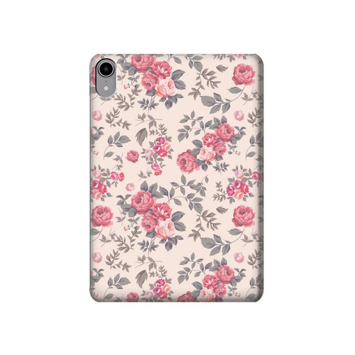 S3095 Vintage Rose Pattern Funda Carcasa Case para iPad mini 6, iPad mini (2021)