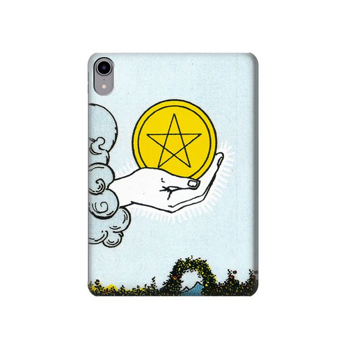 S3722 Tarot Card Ace of Pentacles Coins Funda Carcasa Case para iPad mini 6, iPad mini (2021)