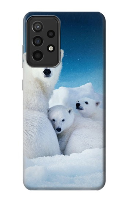 S0285 Polar Bear Family Arctic Funda Carcasa Case para Samsung Galaxy A52s 5G