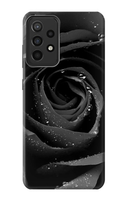 S1598 Black Rose Funda Carcasa Case para Samsung Galaxy A52s 5G