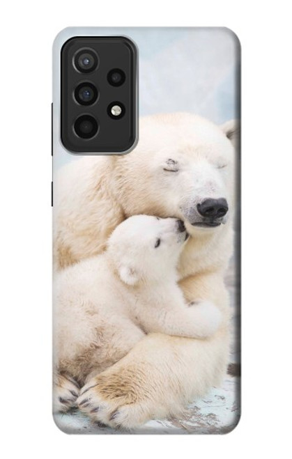 S3373 Polar Bear Hug Family Funda Carcasa Case para Samsung Galaxy A52s 5G