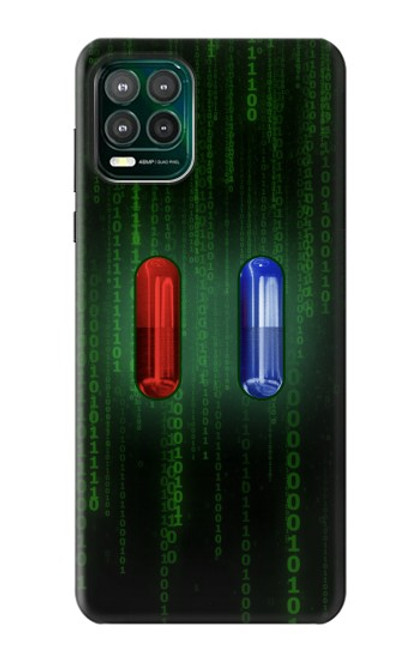 S3816 Red Pill Blue Pill Capsule Funda Carcasa Case para Motorola Moto G Stylus 5G