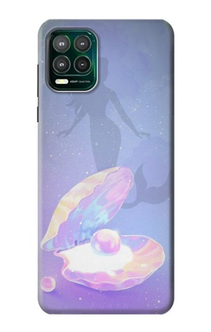 S3823 Beauty Pearl Mermaid Funda Carcasa Case para Motorola Moto G Stylus 5G