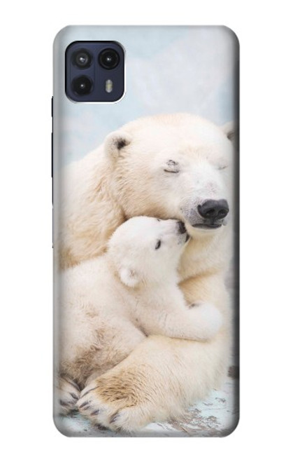 S3373 Polar Bear Hug Family Funda Carcasa Case para Motorola Moto G50 5G [for G50 5G only. NOT for G50]