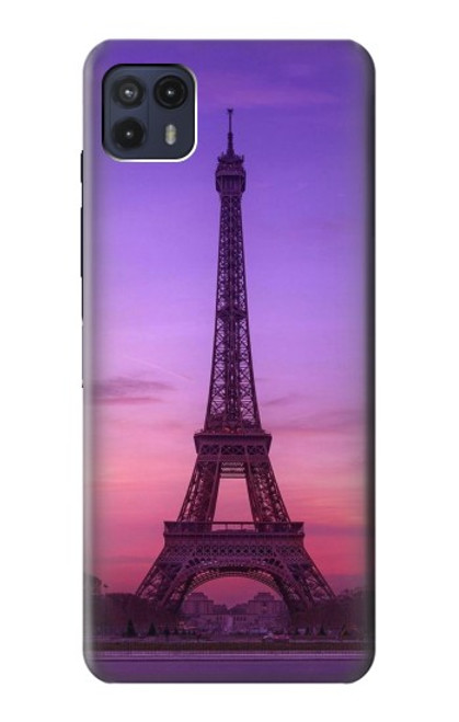 S3447 Eiffel Paris Sunset Funda Carcasa Case para Motorola Moto G50 5G [for G50 5G only. NOT for G50]