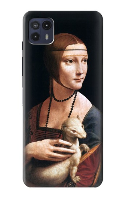 S3471 Lady Ermine Leonardo da Vinci Funda Carcasa Case para Motorola Moto G50 5G [for G50 5G only. NOT for G50]