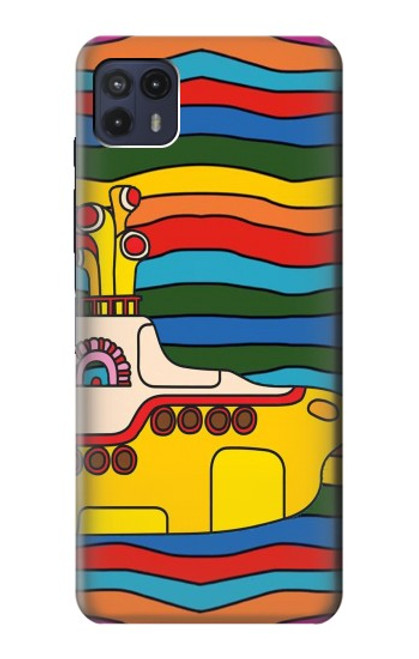 S3599 Hippie Submarine Funda Carcasa Case para Motorola Moto G50 5G [for G50 5G only. NOT for G50]