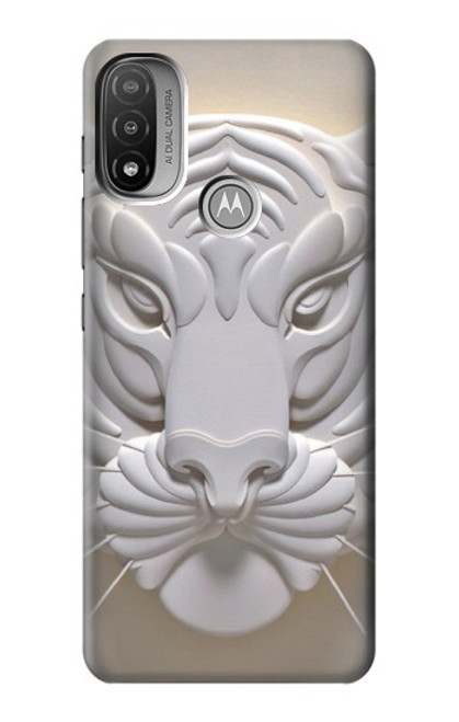 S0574 Tiger Carving Funda Carcasa Case para Motorola Moto E20,E30,E40