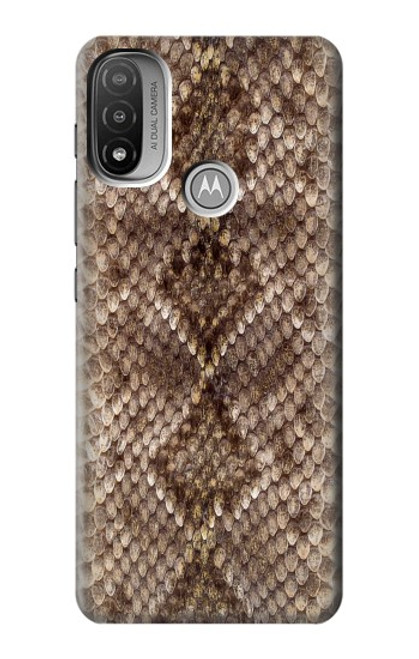 S2875 Rattle Snake Skin Graphic Printed Funda Carcasa Case para Motorola Moto E20,E30,E40