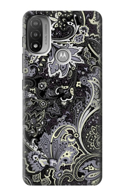 S3251 Batik Flower Pattern Funda Carcasa Case para Motorola Moto E20,E30,E40