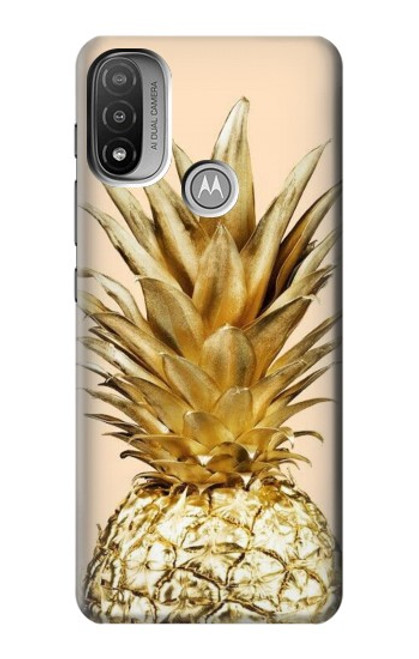 S3490 Gold Pineapple Funda Carcasa Case para Motorola Moto E20,E30,E40