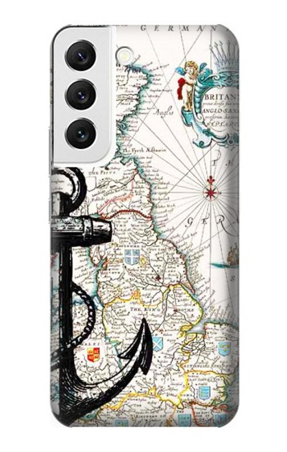 S1962 Nautical Chart Funda Carcasa Case para Samsung Galaxy S22