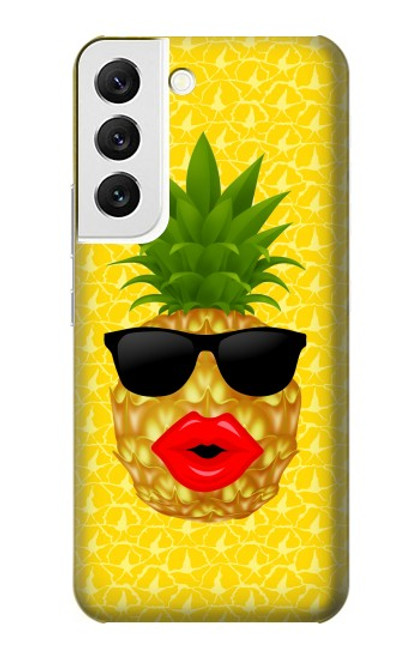 S2443 Funny Pineapple Sunglasses Kiss Funda Carcasa Case para Samsung Galaxy S22