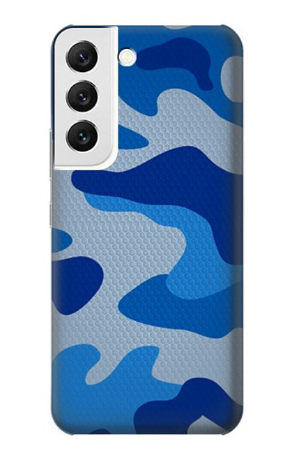 S2958 Army Blue Camo Camouflage Funda Carcasa Case para Samsung Galaxy S22