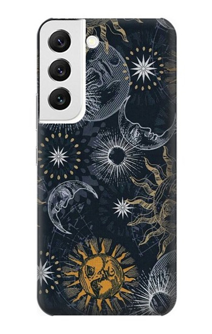 S3702 Moon and Sun Funda Carcasa Case para Samsung Galaxy S22