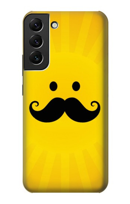 S1145 Yellow Mustache Sun Funda Carcasa Case para Samsung Galaxy S22 Plus