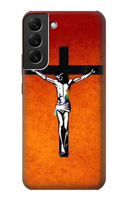 S2421 Jesus Christ On The Cross Funda Carcasa Case para Samsung Galaxy S22 Plus